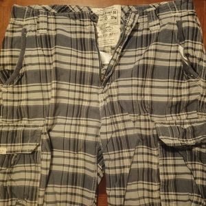 Nautica Plaid Cargo Shorts